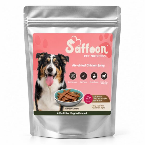 SAFFOON Air-Dried Chicken Jerky Dog Treats 70g