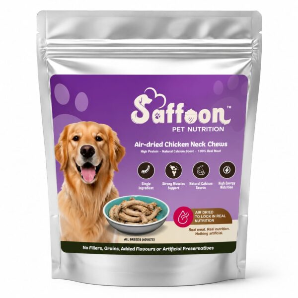 SAFFOON Air-Dried Chicken Neck Dog Chews 100g